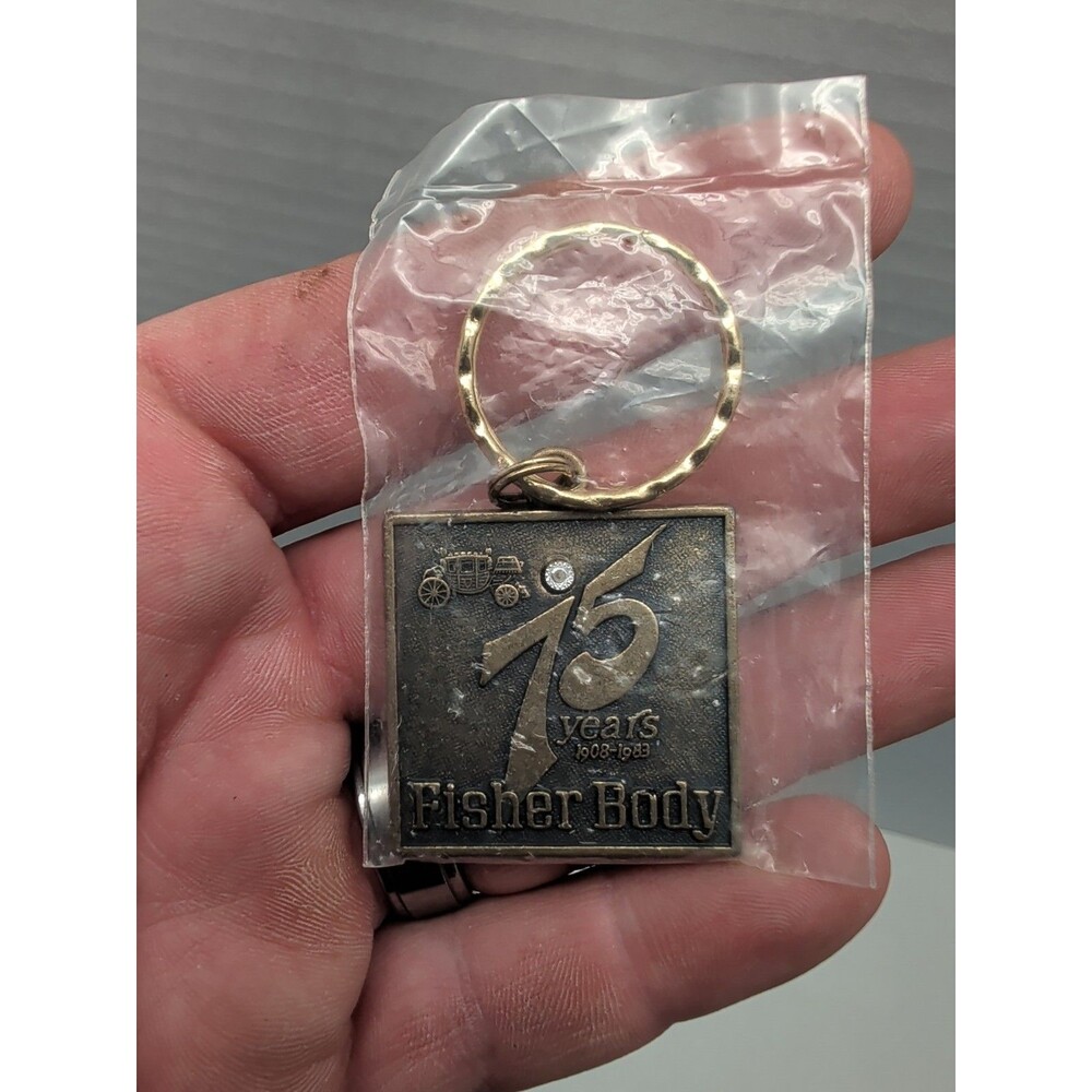Vintage Fisher Body 75 Years Key Chain